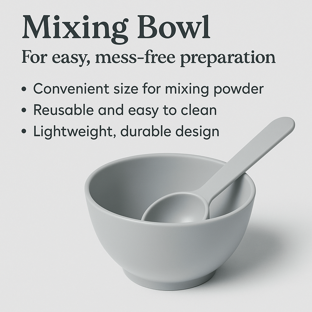 Powder Poof Precision Mixing Bowl & Spoon