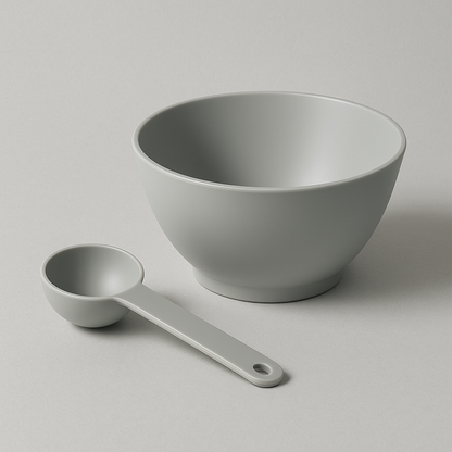 Powder Poof Precision Mixing Bowl & Spoon
