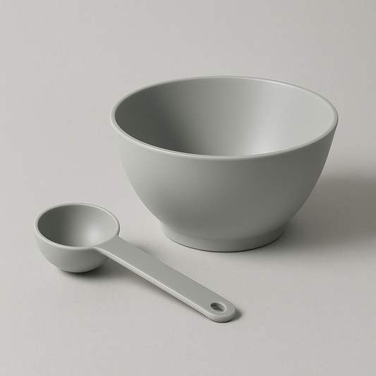 Powder Poof Precision Mixing Bowl & Spoon