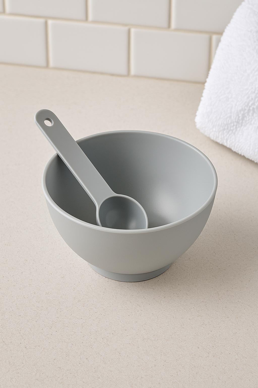 Powder Poof Precision Mixing Bowl & Spoon